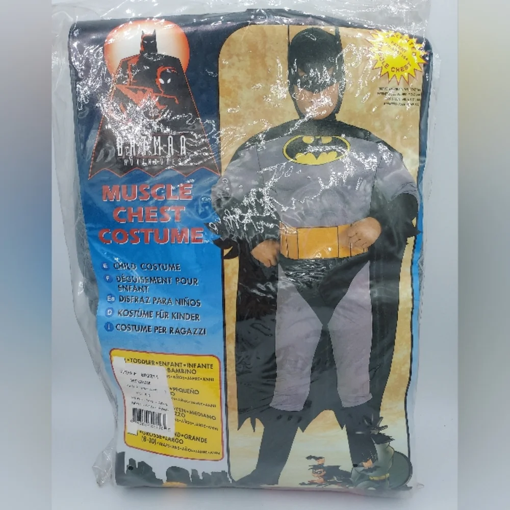 *SHIPS SAME/NEXT DAY!* New Batman Muscle Chest Costume - Size Medium 8-10